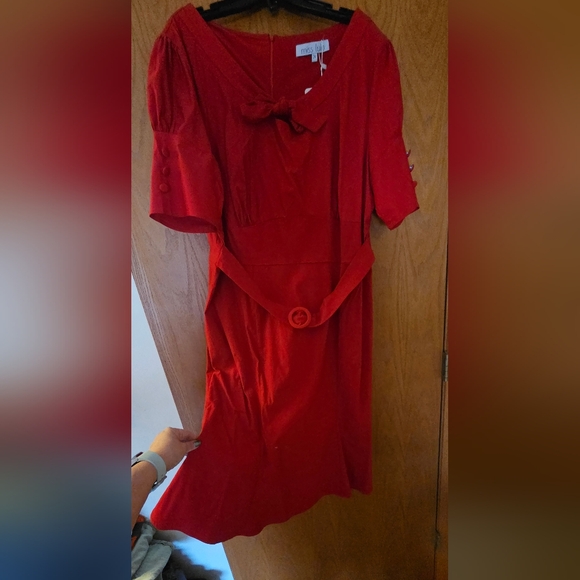 Retro Red Pinup Dress from Modcloth by Miss Lulo - Picture 3 of 8